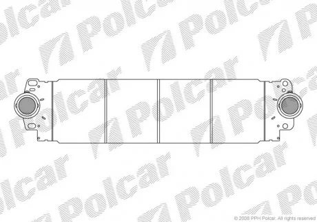 Радіатор повітря (інтеркулер) Polcar 9568J81X
