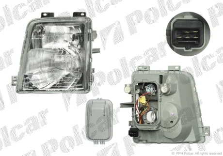 Фара основна | vw LT II, 05.96- Polcar 9571101E