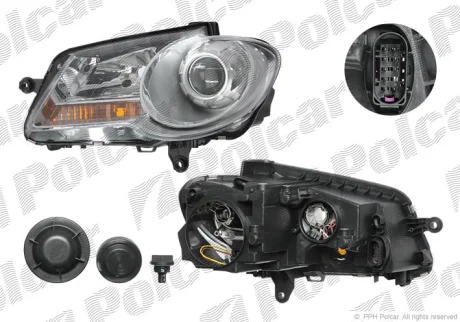 Фара основна | TOURAN, 01.07- Polcar 957910E