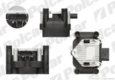 Котушка запалювання Audi A4 94-/VW Passat 1,6 97-/Skoda Octavia 98- Polcar E03-0049
