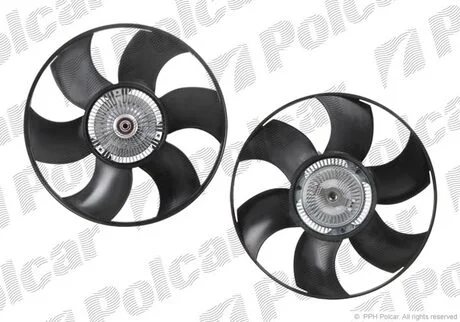 Вентилятор с вискомуфтой MB Sprinter 901-906 00-,Crafter 06- Polcar SV-6099