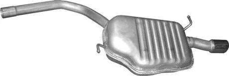 Глушитель алюм. сталь, задн. часть Audi A4 2.0 12/00-06/08 (01.01) POLMOSTROW 0101