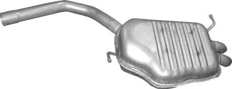 Глушник вихлопних газів 01.132ALU KOСCOWY AUDI A4 1.9TDI 00-04 SED/KOMBI POLMOSTROW 01132