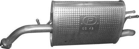 Глушитель Шевроле Спарк 1.0 (09-) алюм POLMOSTROW 0542