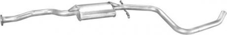 Глушитель, алюм. сталь, середн. часть Ford Escort 1.4 1.6 kat 92-95/Orion 92-93 POLMOSTROW 0899 (фото 1)