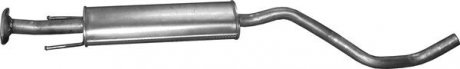 Глушитель алюм. сталь, средн. часть Nissan Note 1.6i-16V 01/06-10/07 (15.20) Pol POLMOSTROW 1520 (фото 1)