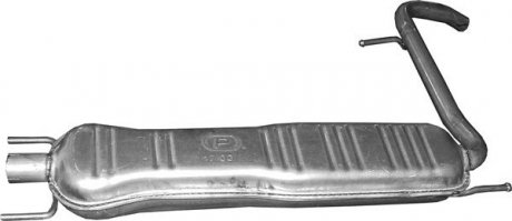 Глушитель алюм. сталь, задн. часть Opel Zafira B 1.6 CNG (17.00) POLMOSTROW 1700 (фото 1)