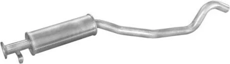 Глушник алюм. сталь, середн. частина Opel Vectra 2.0/2.5 kat 88-95 POLMOSTROW 17.272
