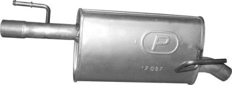 Глушитель алюм. сталь, задн. часть Opel Meriva A 07/04-05/10 (17.587) POLMOSTROW 17587