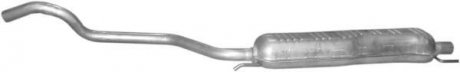 Глушитель алюм. сталь, средн. часть Opel Zafira A 1.6, 1.8, 2.2 (-05) POLMOSTROW 17.623 (фото 1)