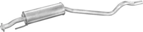 Глушитель, алюм. сталь, середн. часть Opel Astra 1.7D kat 91-98 (17.81) Polmostr POLMOSTROW 1781