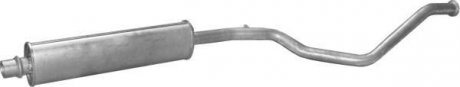 Глушитель, алюм. сталь, середн. часть Peugeot 307 2.0i -16V 03/02-06/05 (19.224) POLMOSTROW 19224