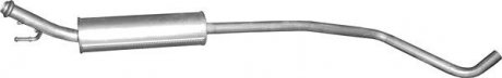 Глушитель алюм. сталь, средн. часть Citroen C4DS4 / Peugeot 3083008 (19.39) Polm POLMOSTROW 1939 (фото 1)