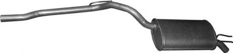 Глушитель алюм. сталь, задн. часть Renault Twingo 1.2 01/01-06/12 POLMOSTROW 21.72 (фото 1)