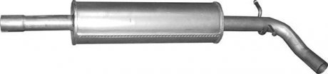 Глушитель алюм. сталь, средн. часть Skoda Rapid 1.4 TSi (24.003) POLMOSTROW 24003