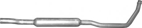 Глушитель алюм. сталь, средн. часть Suzuki SX4 / Fiat Sedici (25.13) POLMOSTROW 2513