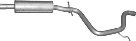 Глушитель алюм. сталь, средн. часть VW Golf V 1.9 TDi 05/07-06/09, Jetta III 1. POLMOSTROW 3011