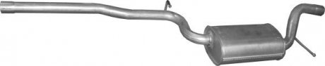 Глушитель алюм. сталь, средн. часть VW Passat B7 2.0 TDi 04/11-06/15 (30.161) Po POLMOSTROW 30161