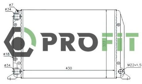 Радіатор охолоджування PROFIT 1740-0022