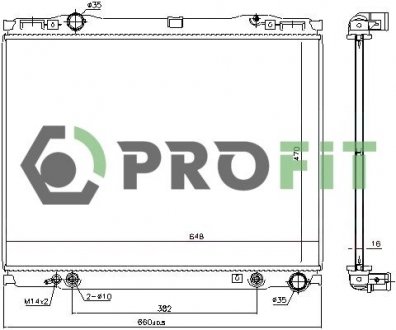 Радиатор охлаждения PROFIT 1740-0160 (фото 1)