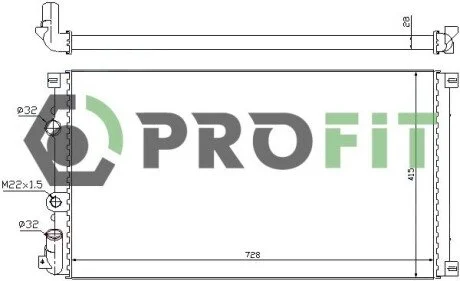 Радиатор охлаждения PROFIT 1740-0193