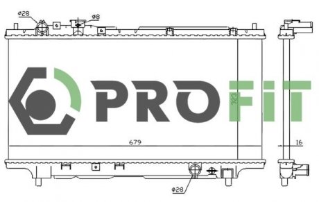 Радіатор охолодження PROFIT 1740-0223 (фото 1)