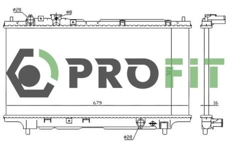 Радіатор охолодження PROFIT 1740-0223