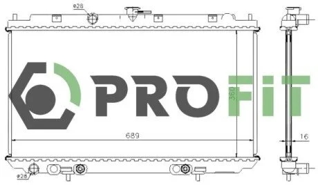 Радиатор охлаждения PROFIT 1740-0253