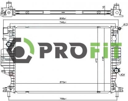 Радиатор охлаждения PROFIT 1740-0399