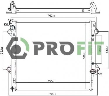 Радиатор охлаждения PROFIT 1740-0422