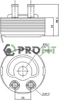 Радиатор масляный PROFIT 1745-0053 (фото 1)