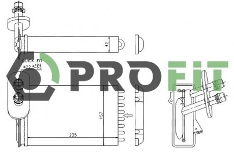 Радиатор печки PROFIT 1760-0010