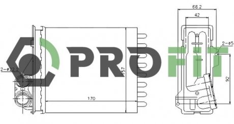 Радиатор печки PROFIT 1760-0085