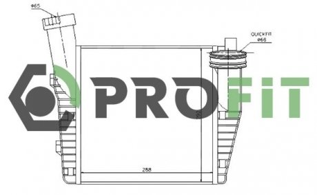 Радиатор наддува PROFIT 1780-0002