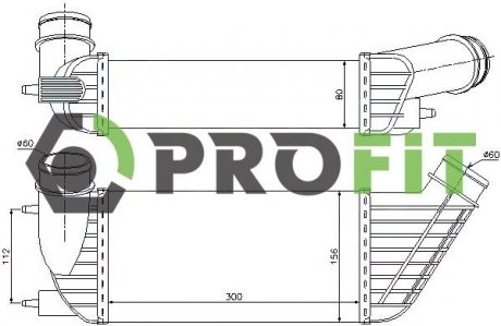 Радиатор наддува PROFIT 1780-0161