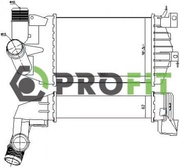 Радиатор наддува PROFIT 1780-0169 (фото 1)