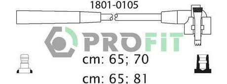 Комплект кабелей высоковольтных PROFIT 1801-0105