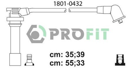 Комплект кабелів високовольтних PROFIT 1801-0432 (фото 1)