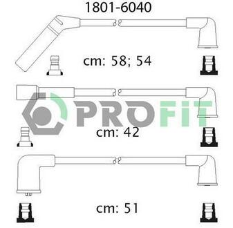 Комплект кабелів високовольтних PROFIT 1801-6040