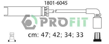 Комплект кабелів високовольтних PROFIT 1801-6045 (фото 1)