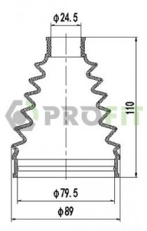 Пильник ШРУС PROFIT 2710-0052 XLB