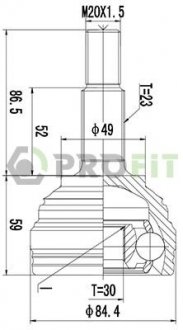 ШРУС PROFIT 2710-1501 (фото 1)