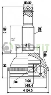 ШРУС PROFIT 2710-1565 (фото 1)