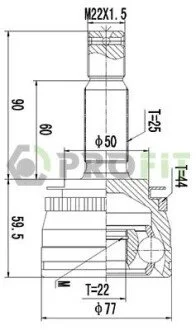 ШРУС PROFIT 2710-3011
