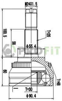 ШРУС PROFIT 2710-3052 (фото 1)