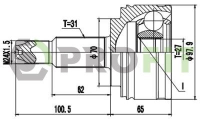 ШРУС PROFIT 2710-3078