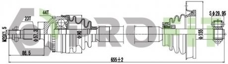 Полуось PROFIT 2730-0594