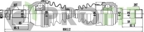 Полуось PROFIT 2730-3012