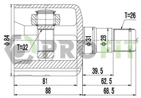 ШРУС PROFIT 2810-2035 (фото 1)