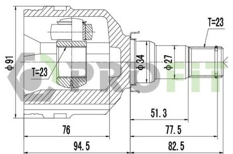 ШРУС PROFIT 2810-2046 (фото 1)